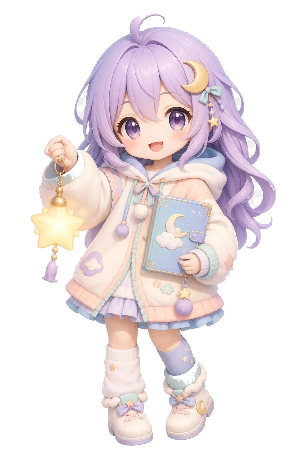Original cute anime dream illustration for stained clothes